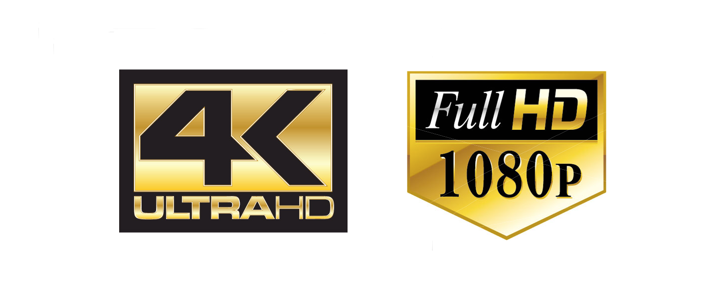 4K Ultra HD - Full HD 1080p