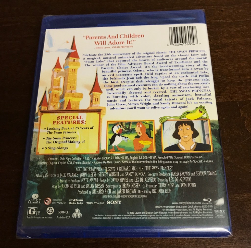 The Swan Princess 25th Anniversary Blu-ray Review • Home Theater Forum